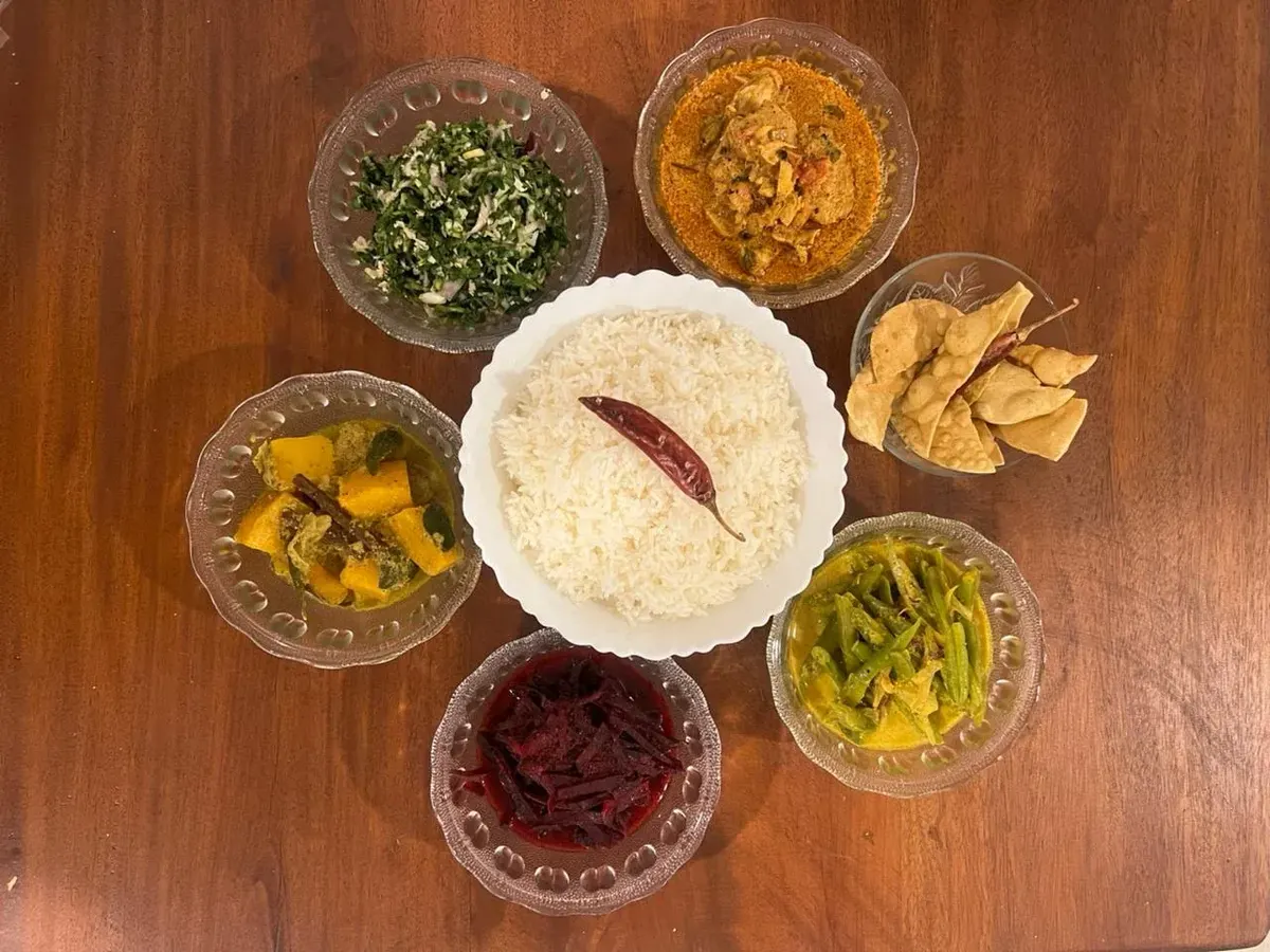 Calm Aruna sri lankan breakfast